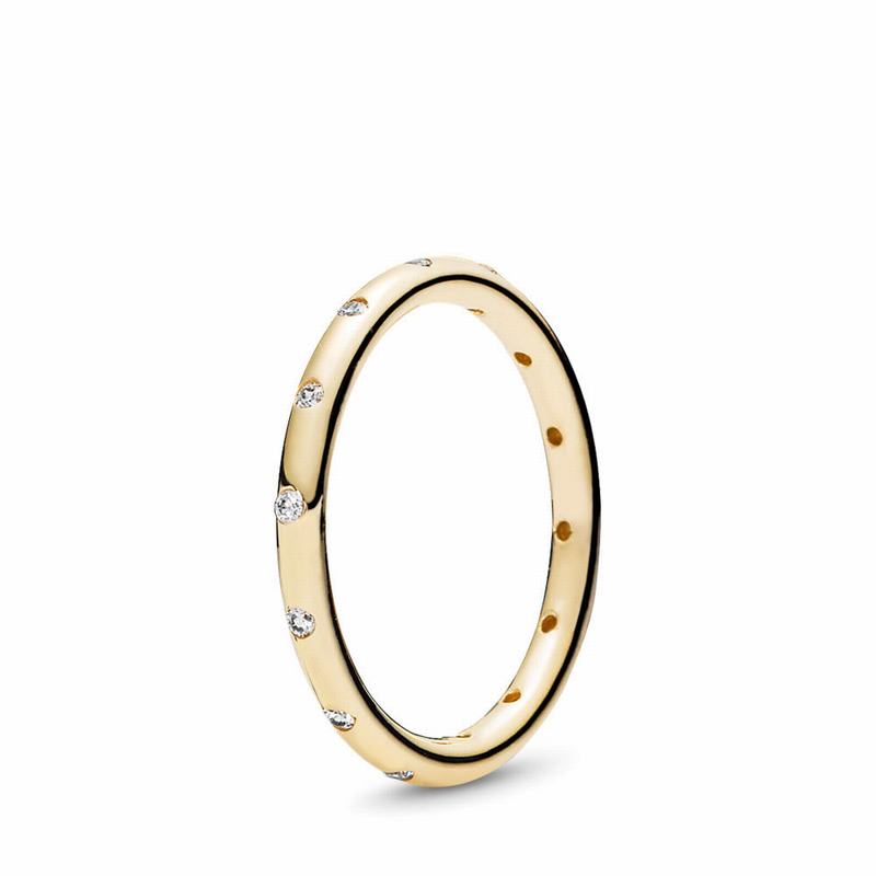 Pandora Droplets Promise Ring Clearance NZ, 14k Gold (397461-HKN)